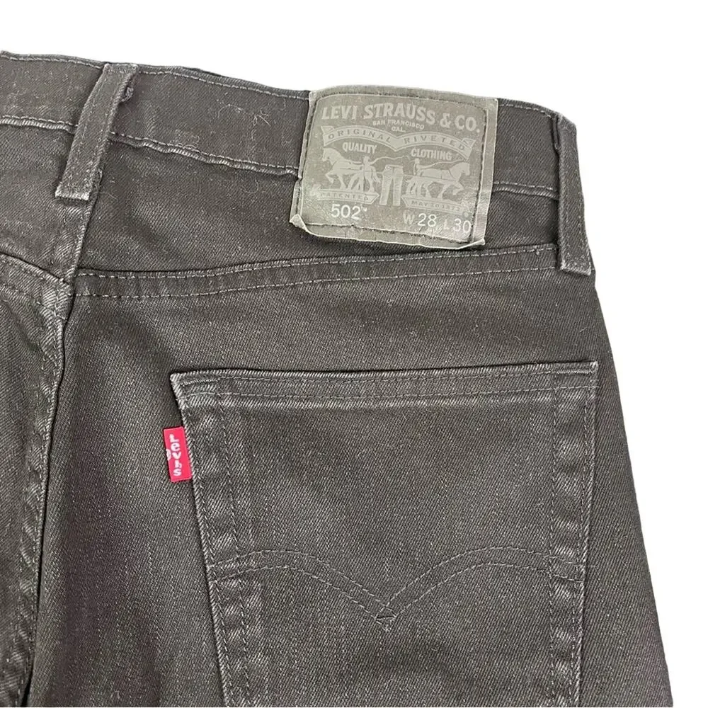 Levi's Jeans Men's 502 Taper Black W28 L30 (30x28)